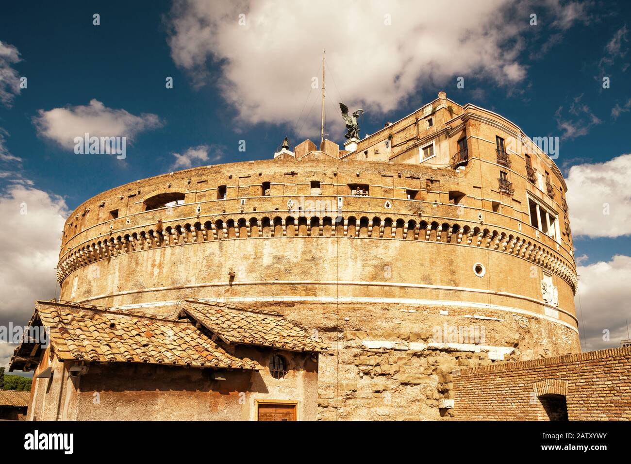 Castle of the Holy Angel (Castel Sant`Angelo) in Rome, Italy Stock Photo